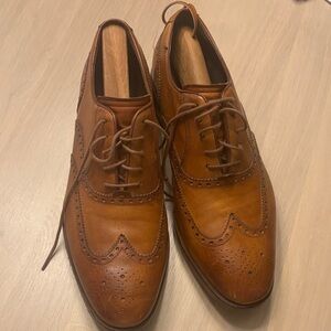 Cole Haan wingtip men leather shoes - 10 1/2 medium